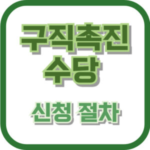 구직촉진수당 신청 절차