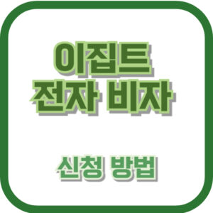 이집트 전자 비자 신청 방법