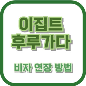 이집트 후루가다 비자 연장 방법