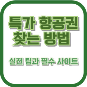 특가 항공권 찾는 방법: 실전 팁과 필수 사이트