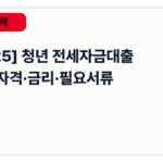 2025 청년 전세자금대출 신청 자격·금리·필요서류