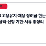 2025 고용유지·채용 장려금 한눈 비교 | 대상·금액·신청 기한·서류 총정리