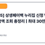 [2025] 상생페이백 누리집 신청 방법·예상금액 조회 총정리 | 최대 30만원 환급